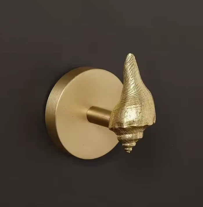 AeroBrass Botanical & Fauna Wall Mount | Solid Cast Brass Hook