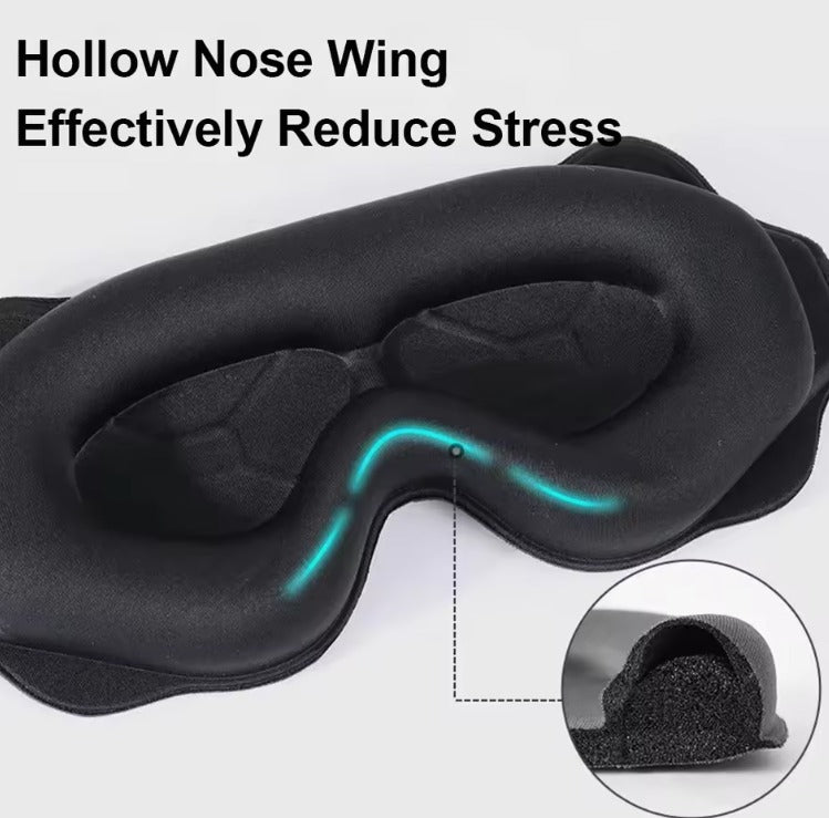 Eclipse 3D Ergonomic Sleep Shield | Zero-Pressure Memory Foam Mask