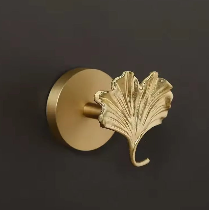AeroBrass Botanical & Fauna Wall Mount | Solid Cast Brass Hook