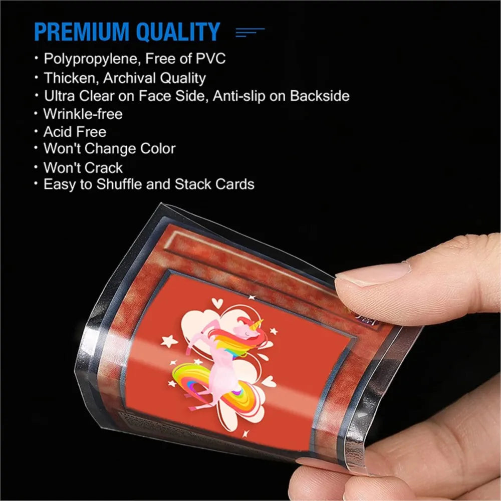 200 Pack Penny Card Sleeves Transparent Trading Collect Protector Sleeve Holder For Football Yugioh Baseball Sports Game Card