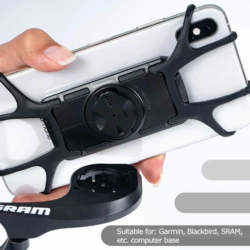1Pc For Sram Garmin Bicycle Mobile Holder Bike Phone Holder Mount Bicycle Phone Mobile Silicone Holder Motorcycle Shockproof