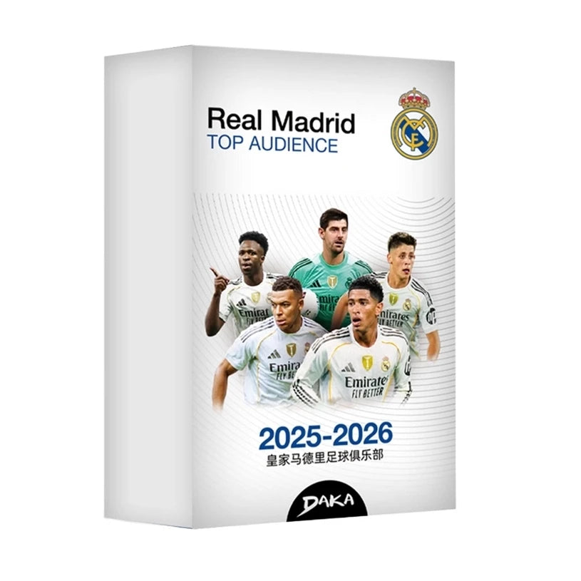 Daka Genuine 2025-26 Real Madrid Barcelona Top Audience Series 2 Football Star Collection Card Football Club Official Box Gifts