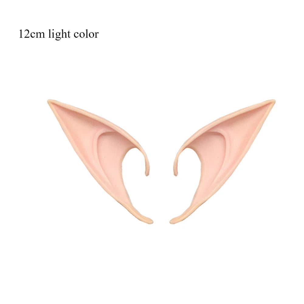 Mysterious Angel Elf Ears Latex Ears for Fairy Cosplay Costume Accessories Halloween Decoration Photo Props Adult Kids Toys