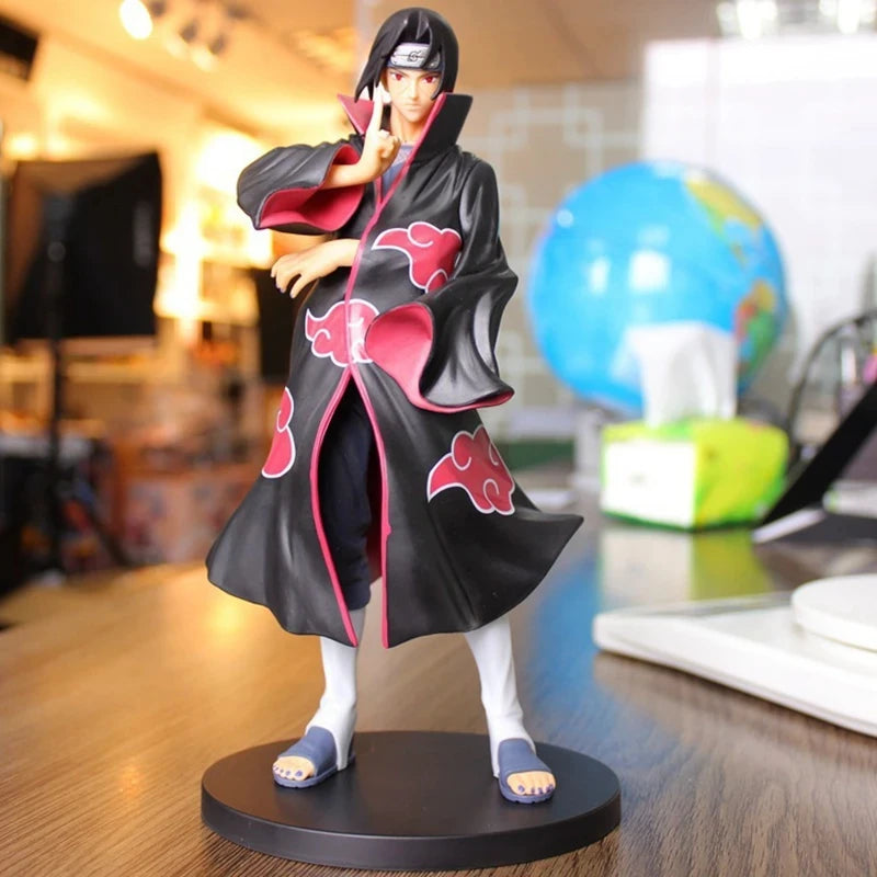 Hot Anime Naruto Shippuuden Uchiha Itachi Akatsuki Organization GK Dress Up Model Toy Gift Collection Action Figure PVC