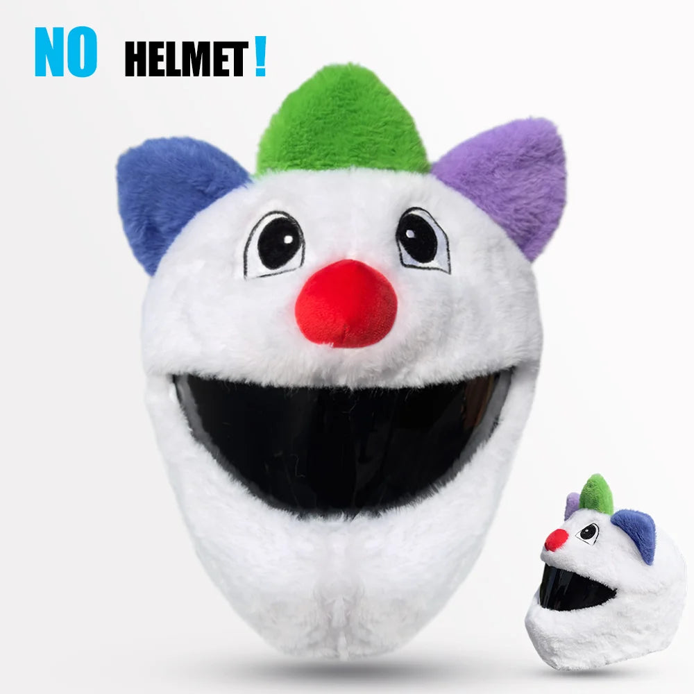 Christmas Motorcycle Full Helmet Plush Cover Creative Santa Claus Motorcycle Helmet Hat Personalized Ride Christmas Gift