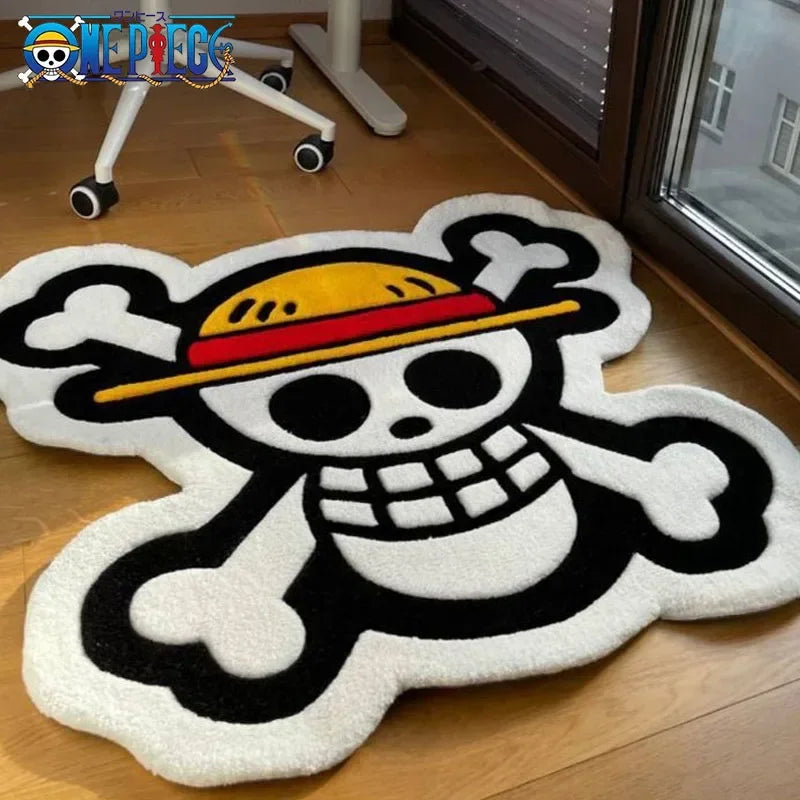 One Piece Carpet Anime Bedside Blanket Floor Mat Sofa Cushion Living Room Bedroom Kitchen Carpet Footrest Home Decoration Gift