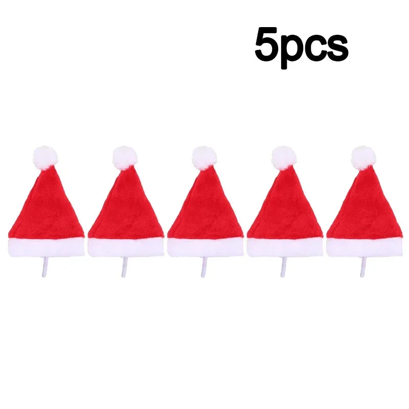 Christmas Pet Santa Hat Red Plush Soft Holiday Cap for Dogs and Cats Festive Party Costume Accessory Cute Photoshoot Decoration