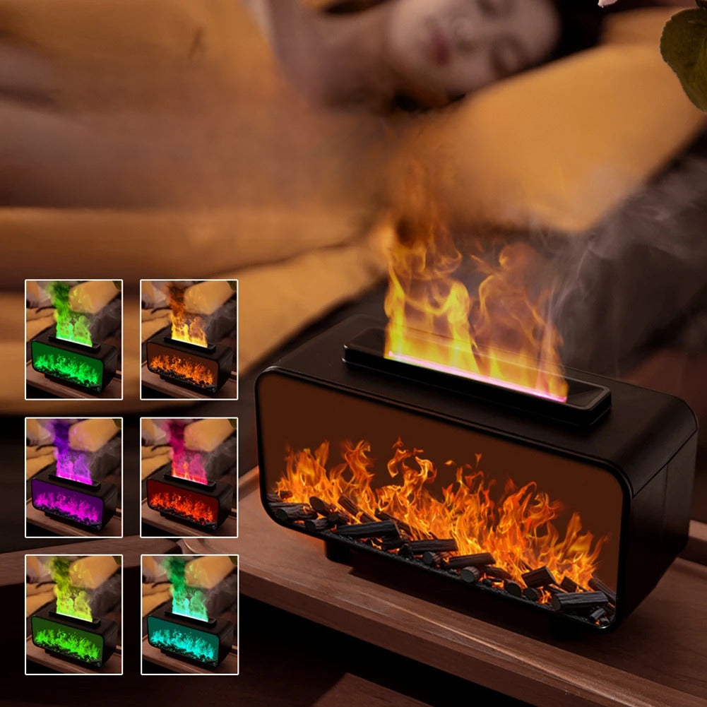 Ember Mist Ultrasonic Flame Aroma Diffuser | Multi-Color LED Edition