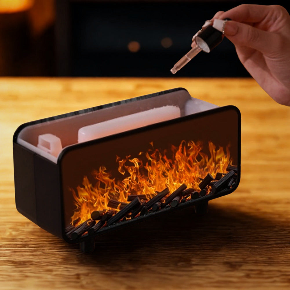 Ember Mist Ultrasonic Flame Aroma Diffuser | Multi-Color LED Edition