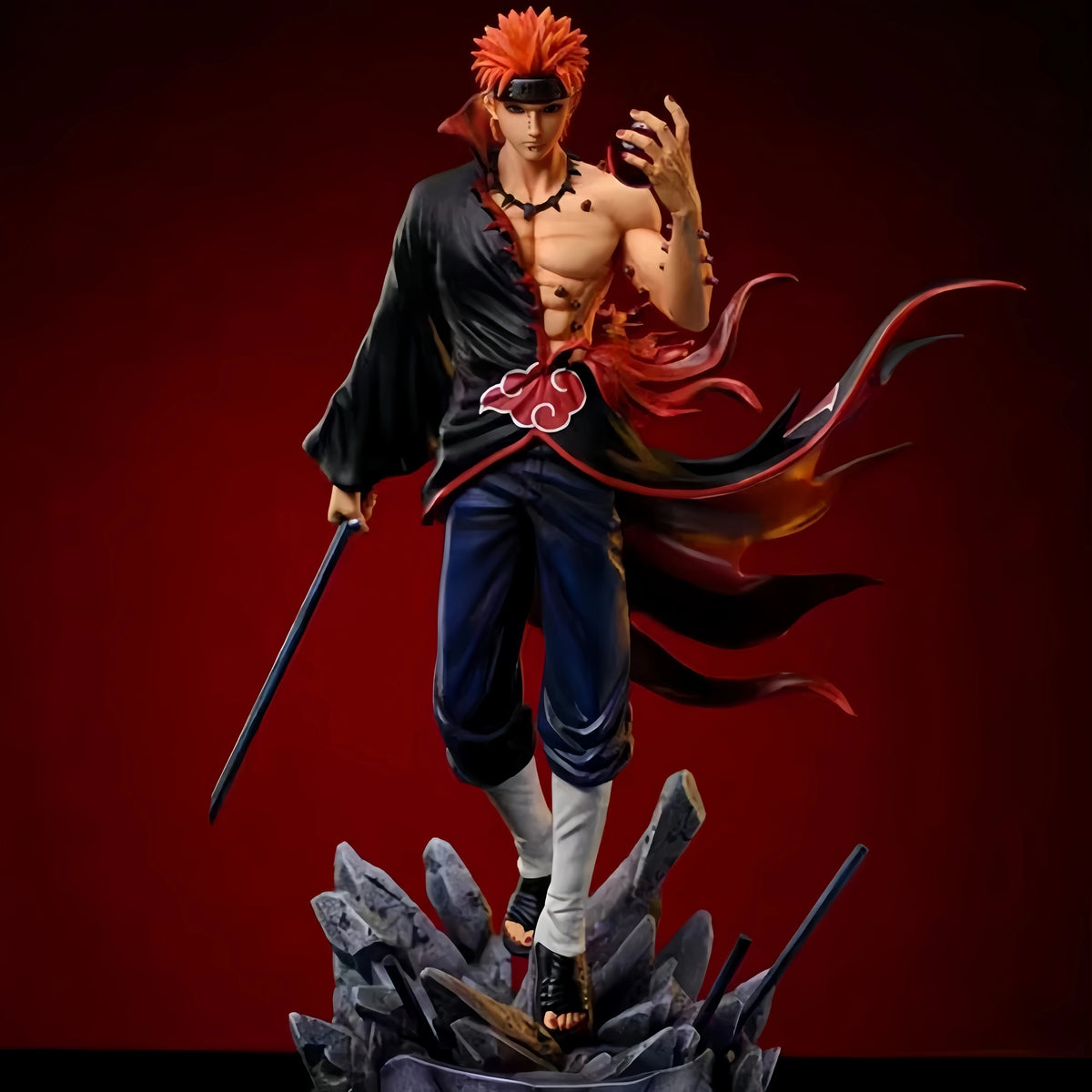 23cm/9in Anime Figures Naruto Figure Pain Figure PVC Statue Collection Model Toy Gifts
