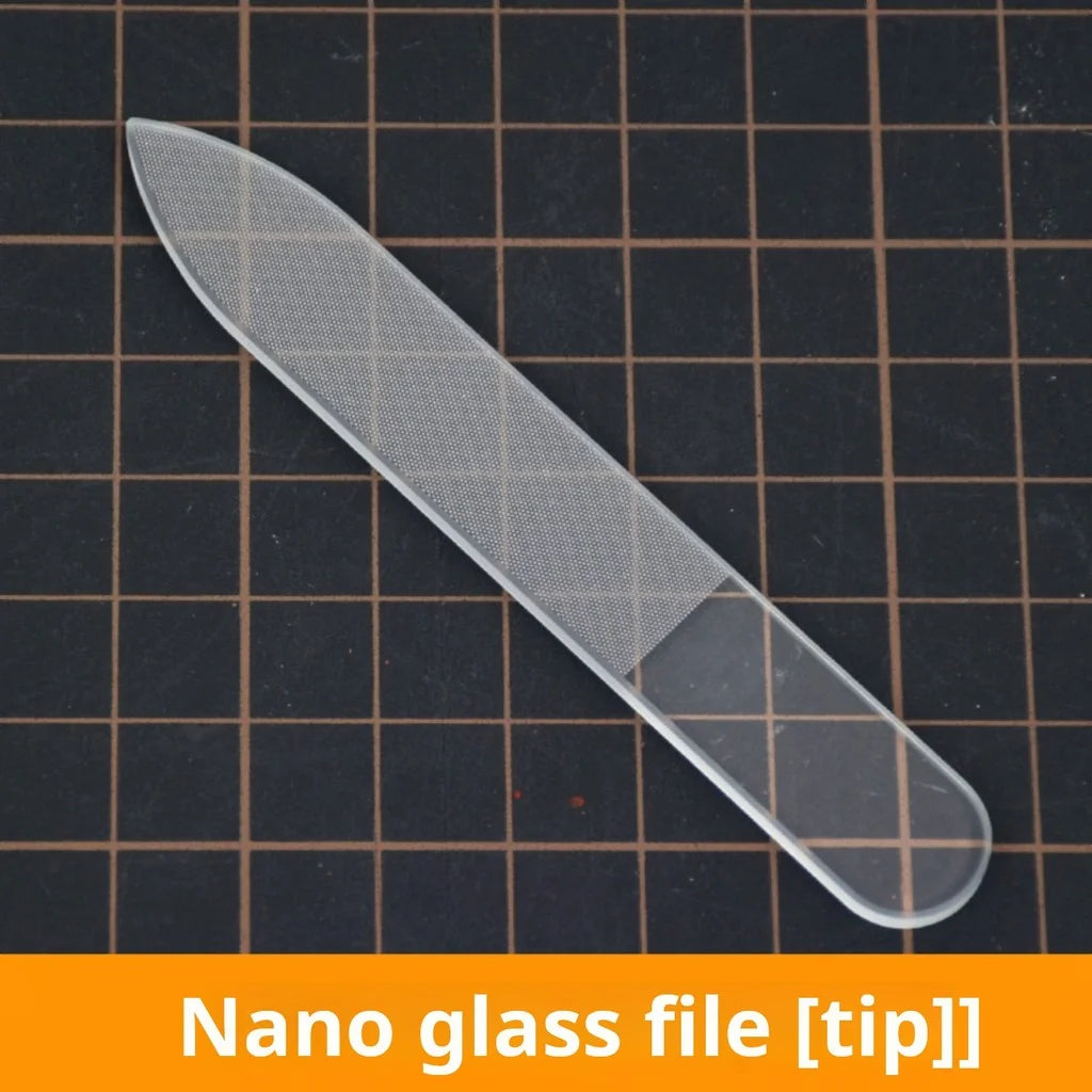 Nasedal Nano Glass Polishing File Washable Sanding Grinding Buffing Tool for Gundam Scale Model DIY Hobby Nail Repair Manicure