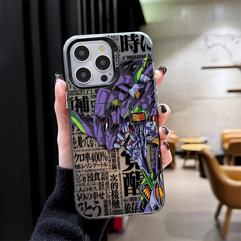 Cool e-evangelions Hard Phone Case for iPhone 17 16 15 14 13 12 11 Pro Max Plus 17 Air 16E X XR XS Max Shockproof Cover