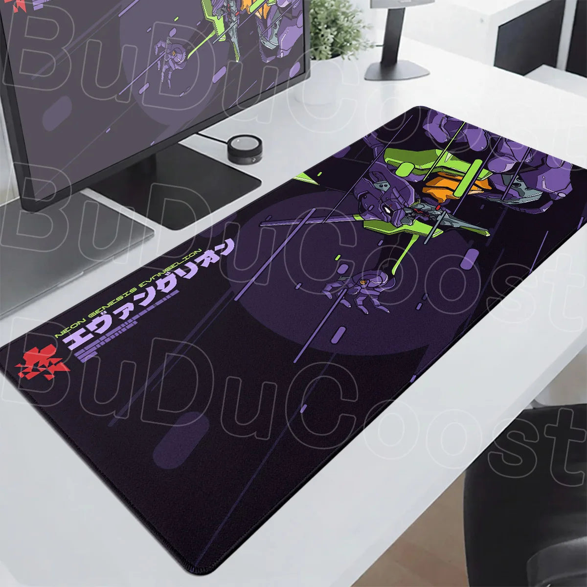 Anime E-Evangelions Mouse Pad 1000x500mm Speed Gamer Keyboard Mausepad Cool EVA-01 Non-slip Rubber Deskmat PC Gaming Accessories