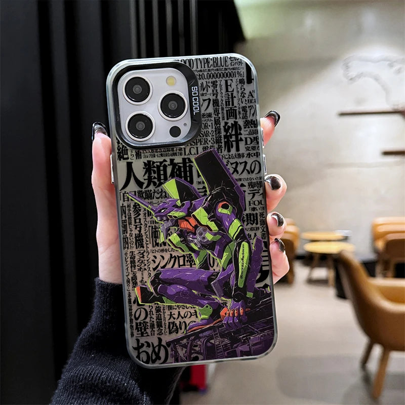 Cool e-evangelions Hard Phone Case for iPhone 17 16 15 14 13 12 11 Pro Max Plus 17 Air 16E X XR XS Max Shockproof Cover