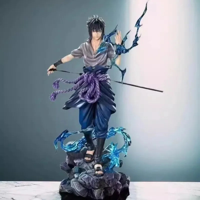 -*-23cm Naruto Anime Figure Uzumaki Naruto Uchiha Sasuke Action Model Pvc Statue Desktop Ornament Collection Toys Gift
