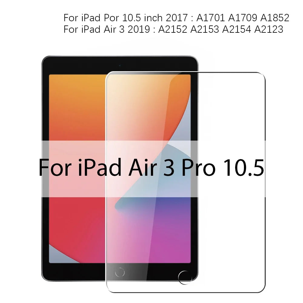 2PCS Screen Protector Case for IPad Pro 13 12.9 11 6th A16 M4 M2 2024 Air 5 4 3 2 1 9 9th 10 10th Gen Mini 6 10.9 10.2 9.7 Cover