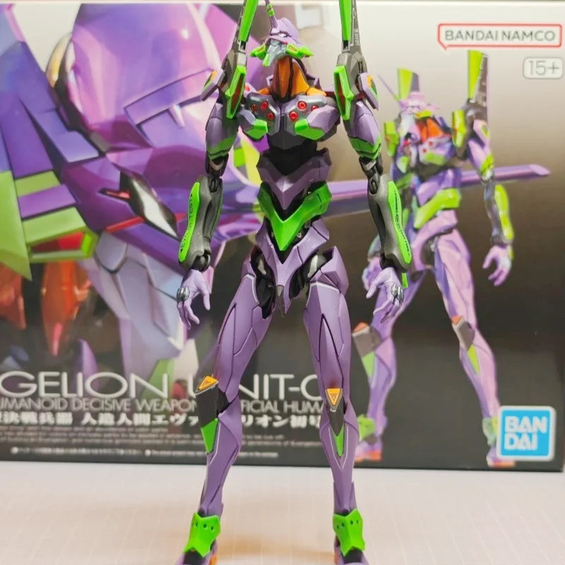 In Stock  RG EVANGELION UNIT-00 -01 -02Bandai Anime Model Toys Action Figure Gifts Collectible Ornaments