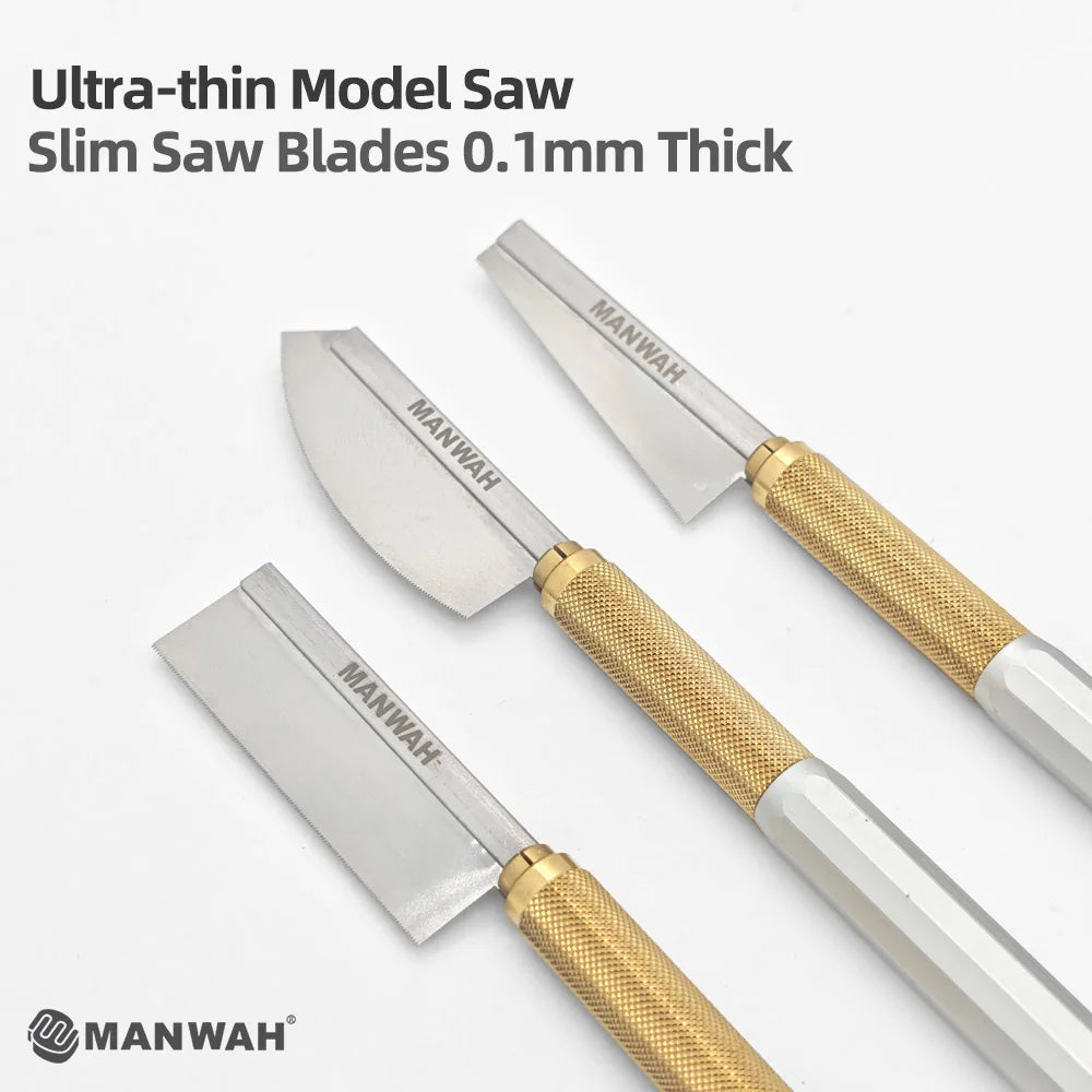Ultra-thin Model Saw Slim Saw Blades 0.1mm Thick One-piece molded Sharp and durable 3 Shapes For Gundam Military Model DIY