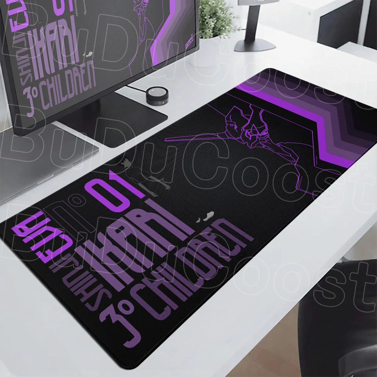 Anime E-Evangelions Mouse Pad 1000x500mm Speed Gamer Keyboard Mausepad Cool EVA-01 Non-slip Rubber Deskmat PC Gaming Accessories