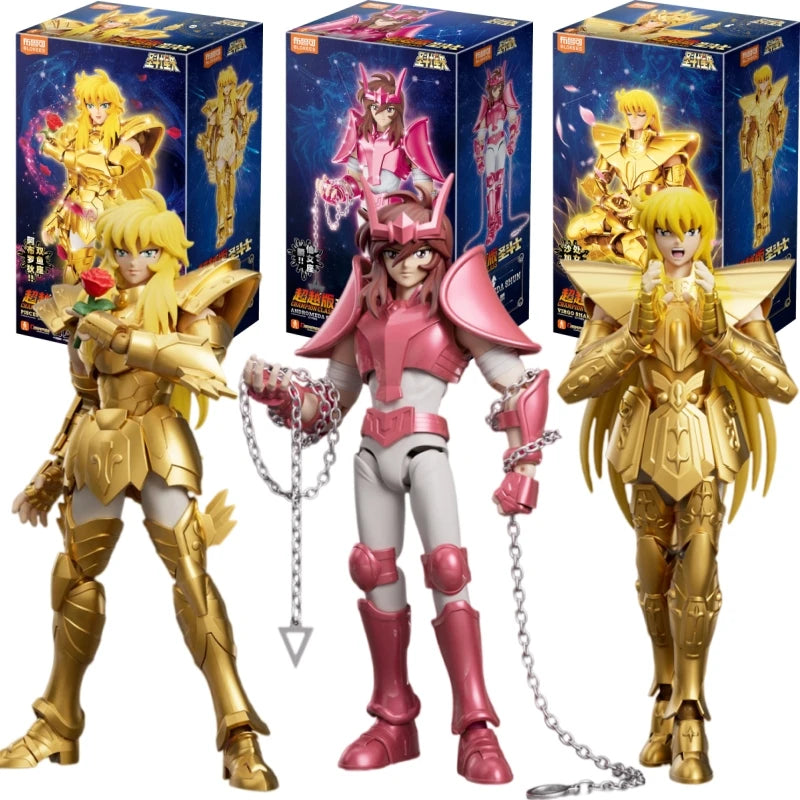 BLOKEES Original Saint Seiya Andromeda Shun PISCES APHRODITE VIRGO SHAKA CHAMPION CLASS Action Figure Assembly Model Toys Gift