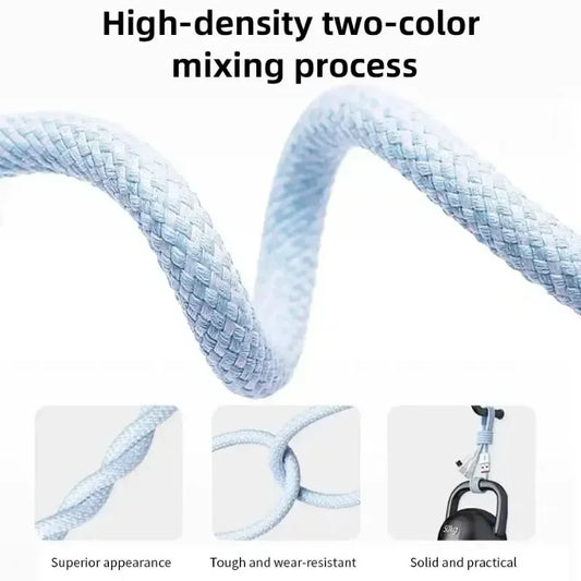 6A 3 In 1 USB Type C Cable 66W Super Fast Charging Cables for Huawei Xiaomi Samsung OPPO Lightning Data Cord for iPhone 1.2/2/3