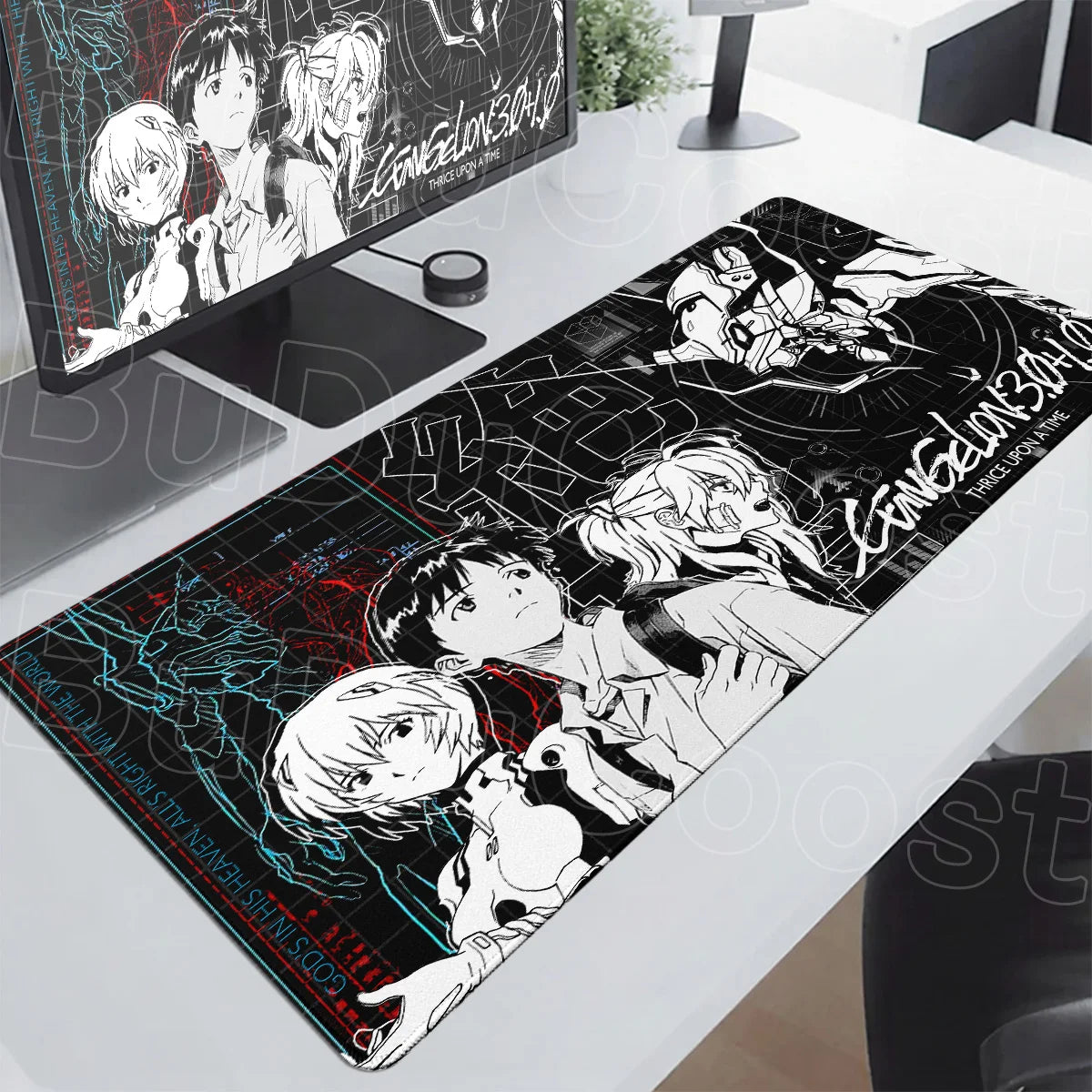 Anime E-Evangelions Mouse Pad 1000x500mm Speed Gamer Keyboard Mausepad Cool EVA-01 Non-slip Rubber Deskmat PC Gaming Accessories