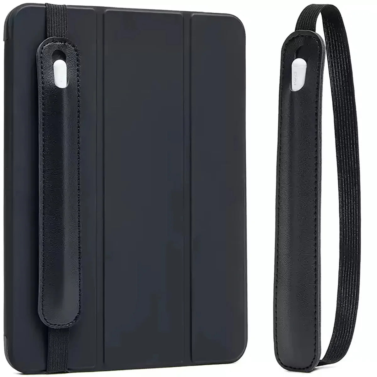 Elastic Strap PU Leather Pen Case for Apple iPad and IPencil Tablets, Portable Stylus Protective Case