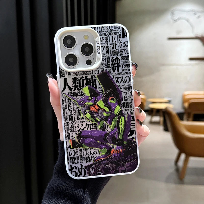 Cool e-evangelions Hard Phone Case for iPhone 17 16 15 14 13 12 11 Pro Max Plus 17 Air 16E X XR XS Max Shockproof Cover