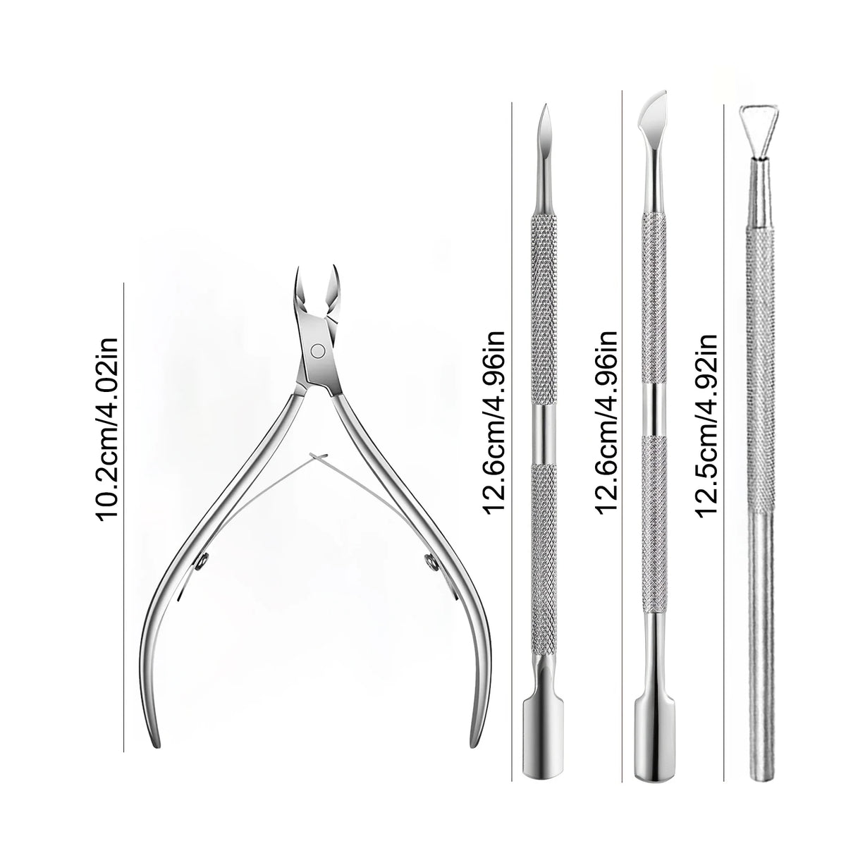 1/4Pcs Nippers Nail Manicure Scissors Cuticle Clippers Trimmer Dead Skin Remover Pedicure Stainless Steel Cutters Tool Cuticle