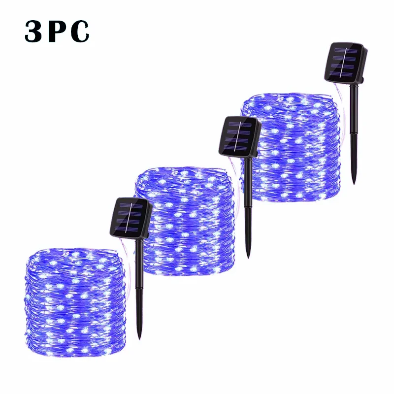 32M Solar LED Light Outdoor Festoon Lamp Garden Fairy Light String Led Twinkle Waterproof Lamp Christmas Garland Yard Decoration