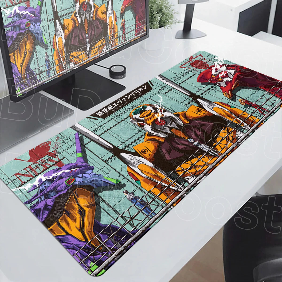 Anime E-Evangelions Mouse Pad 1000x500mm Speed Gamer Keyboard Mausepad Cool EVA-01 Non-slip Rubber Deskmat PC Gaming Accessories