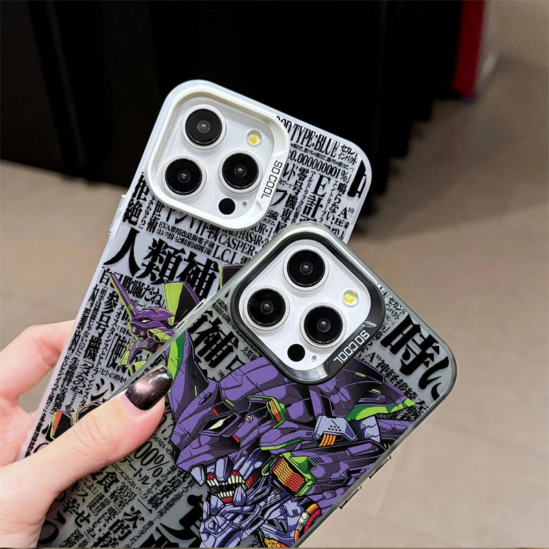 Cool e-evangelions Hard Phone Case for iPhone 17 16 15 14 13 12 11 Pro Max Plus 17 Air 16E X XR XS Max Shockproof Cover