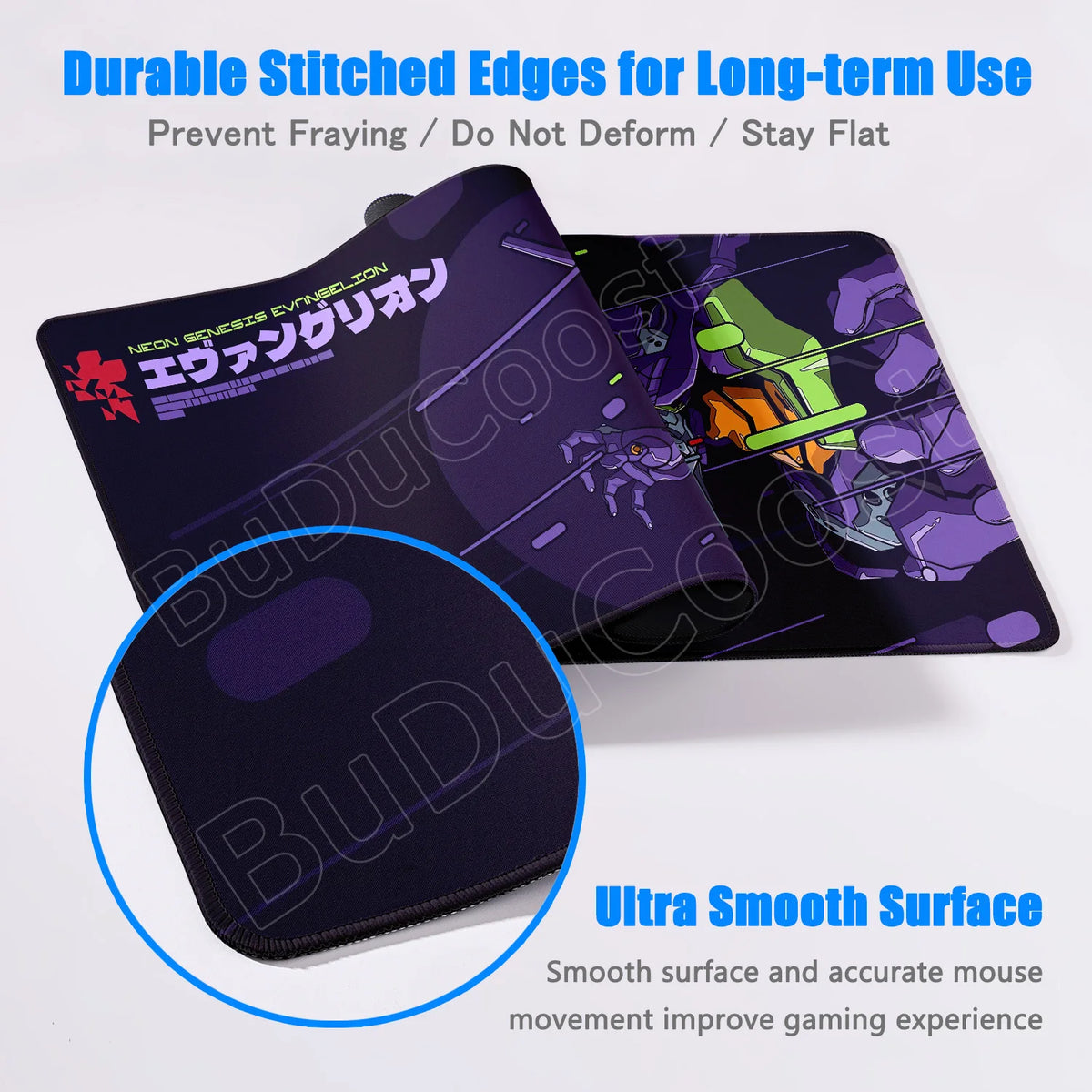 Anime E-Evangelions Mouse Pad 1000x500mm Speed Gamer Keyboard Mausepad Cool EVA-01 Non-slip Rubber Deskmat PC Gaming Accessories