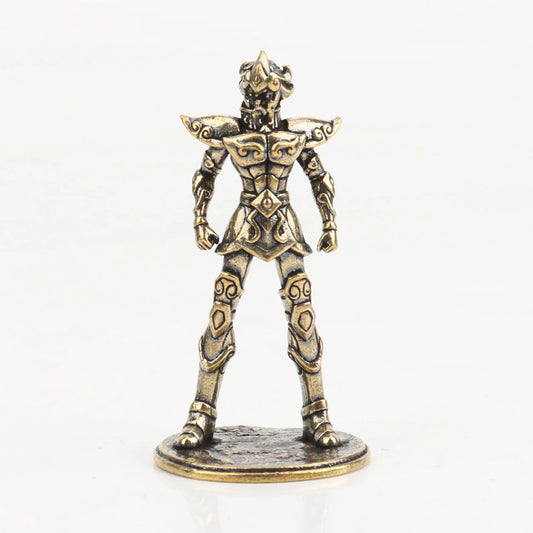 Saint Seiya Brass Gold Saint Mini Figures Vintage Metal Knights The Zodiac Statue Twelve Gold Saints Collectible Model Toy Gifts