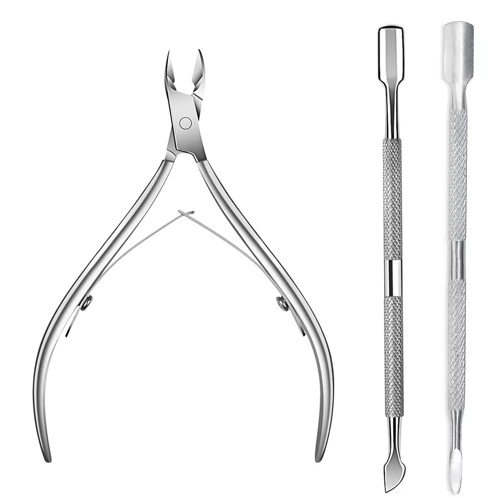 1/4Pcs Nippers Nail Manicure Scissors Cuticle Clippers Trimmer Dead Skin Remover Pedicure Stainless Steel Cutters Tool Cuticle