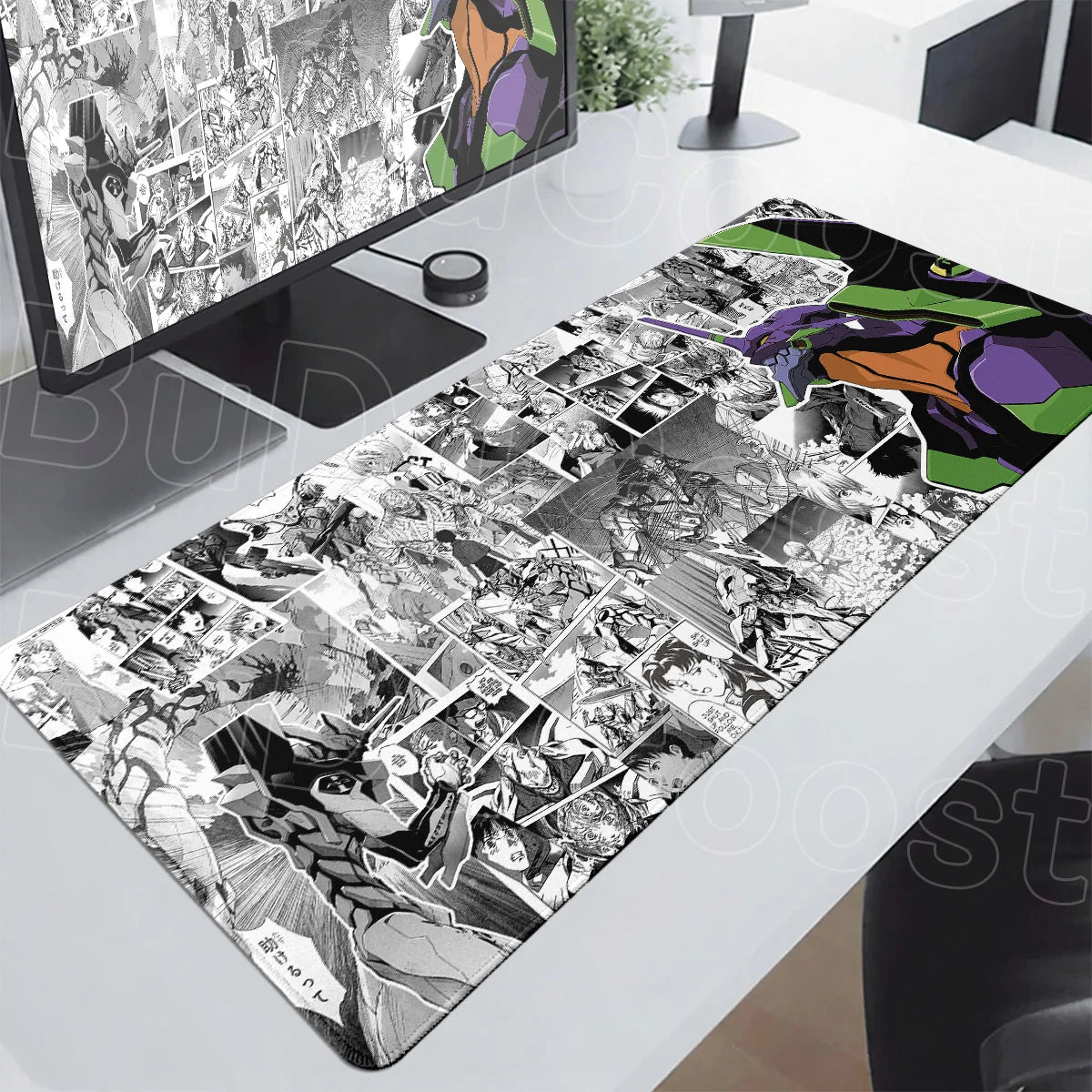 Anime E-Evangelions Mouse Pad 1000x500mm Speed Gamer Keyboard Mausepad Cool EVA-01 Non-slip Rubber Deskmat PC Gaming Accessories