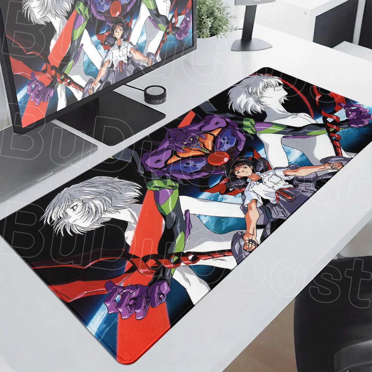 Anime E-Evangelions Mouse Pad 1000x500mm Speed Gamer Keyboard Mausepad Cool EVA-01 Non-slip Rubber Deskmat PC Gaming Accessories