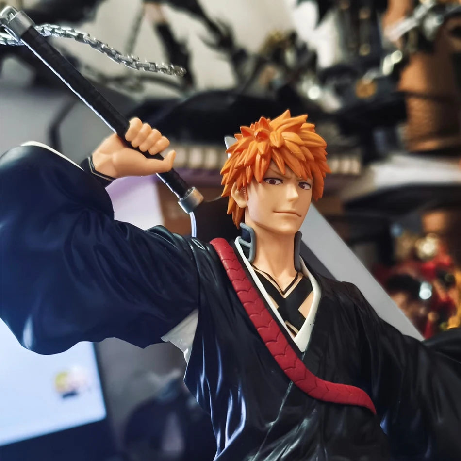 Anime Bleach Kuchiki Byakuya Kurosaki Ichigo Anime Figure Toy Action Figure Toushirou Figurine Statue PVC Model Christmas Gift