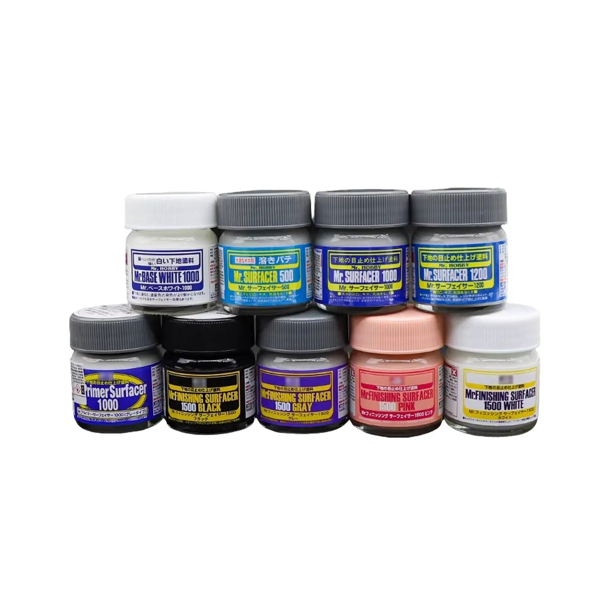 40ML Mr. Surfacer SF283-SF292 Oil-based Surface Primer Full Grit Sandable Primer For Gundam Model Building Hobby