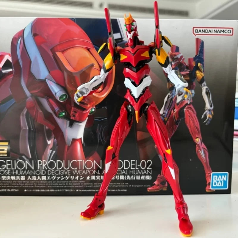 In Stock  RG EVANGELION UNIT-00 -01 -02Bandai Anime Model Toys Action Figure Gifts Collectible Ornaments