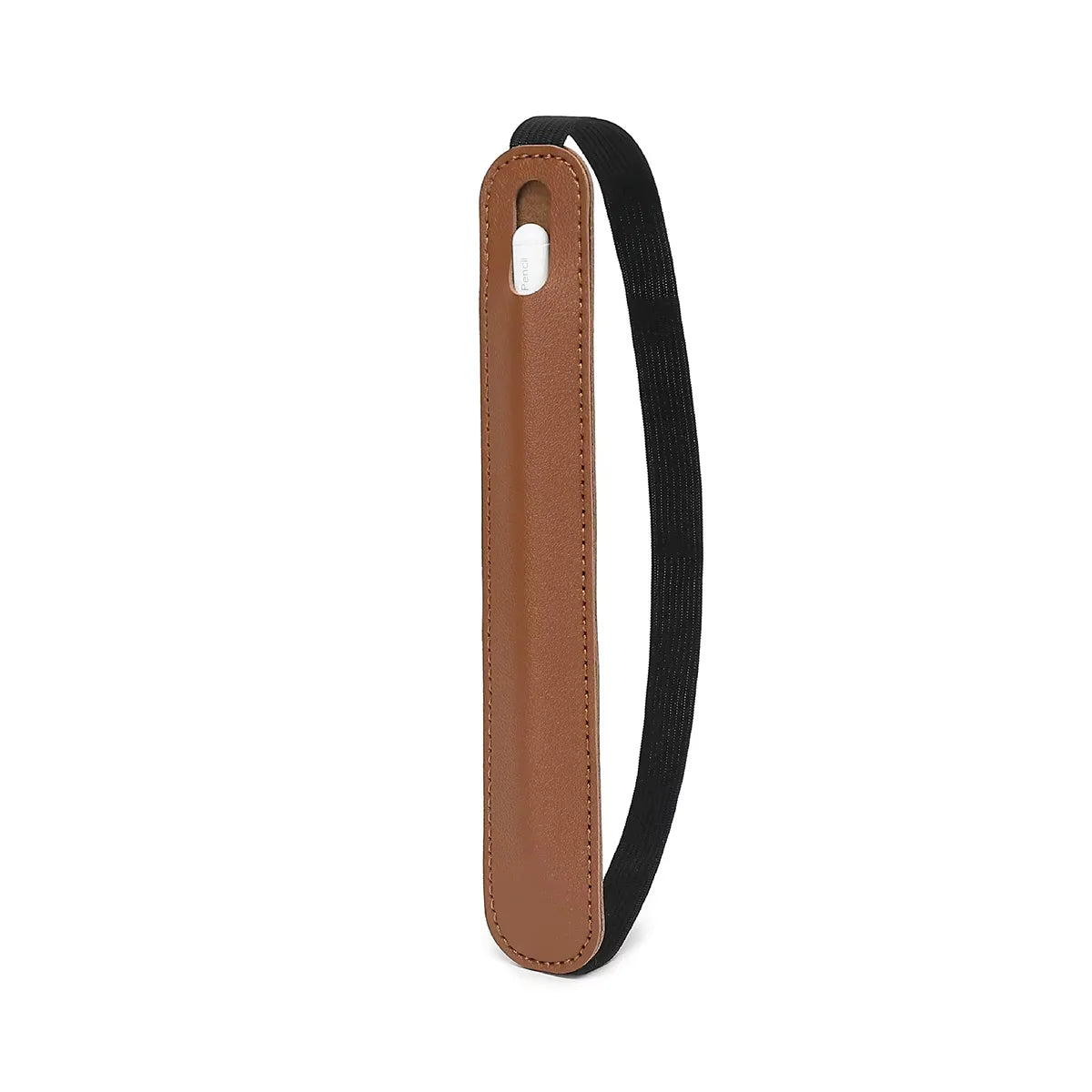 Elastic Strap PU Leather Pen Case for Apple iPad and IPencil Tablets, Portable Stylus Protective Case