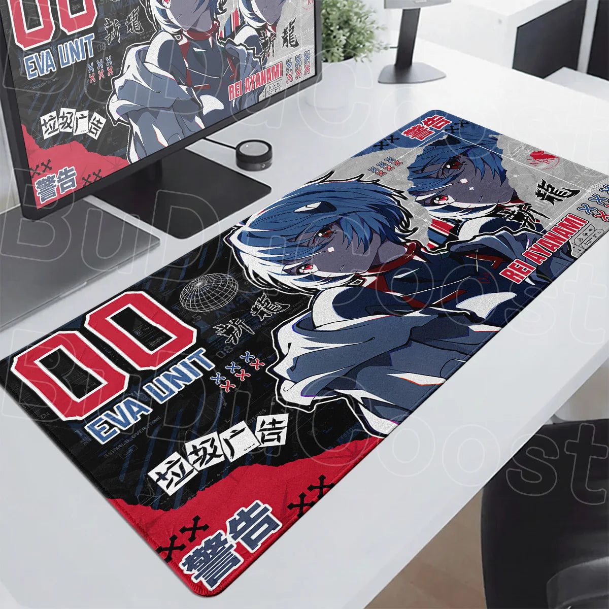 Anime E-Evangelions Mouse Pad 1000x500mm Speed Gamer Keyboard Mausepad Cool EVA-01 Non-slip Rubber Deskmat PC Gaming Accessories