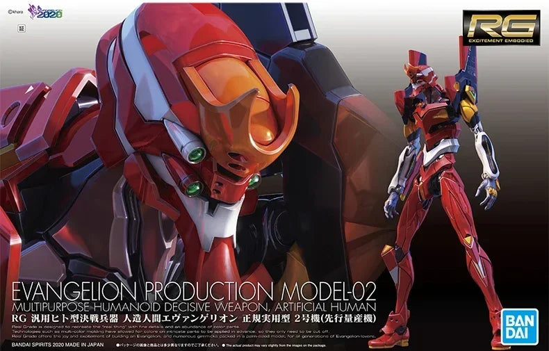 In stock Bandai RG EVANGELION UNIT-00 -01 -02 -03 -04 -06 -08 Anime Model Toys Action Figure Collectible Ornaments