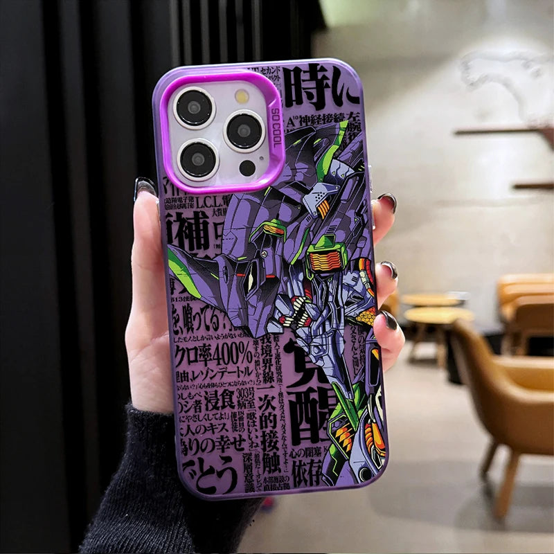 Cool e-evangelions Hard Phone Case for iPhone 17 16 15 14 13 12 11 Pro Max Plus 17 Air 16E X XR XS Max Shockproof Cover