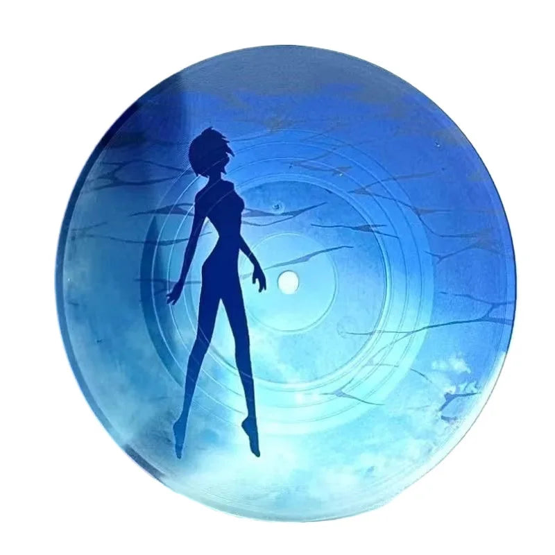 Evangelion Ayanami Rei Asuka Anime Acrylic Record Coaster Coffee Table Creative Collection Desktop Decor Cartoon Acrylic Stand