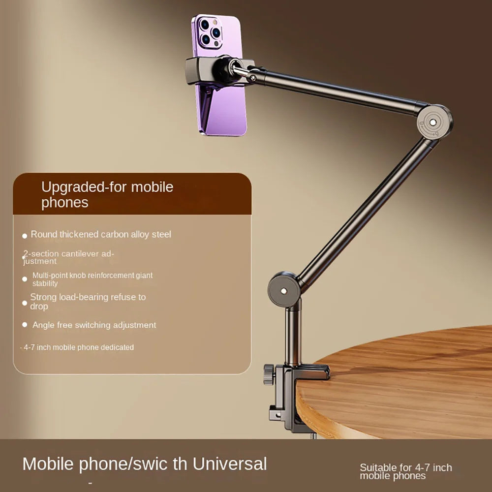 Universal Foldable Cantilever Tablet Bracket Adjustable Home Bed Desktop Stand Smartphone Mount Stand Portable Lazy Phone Holder