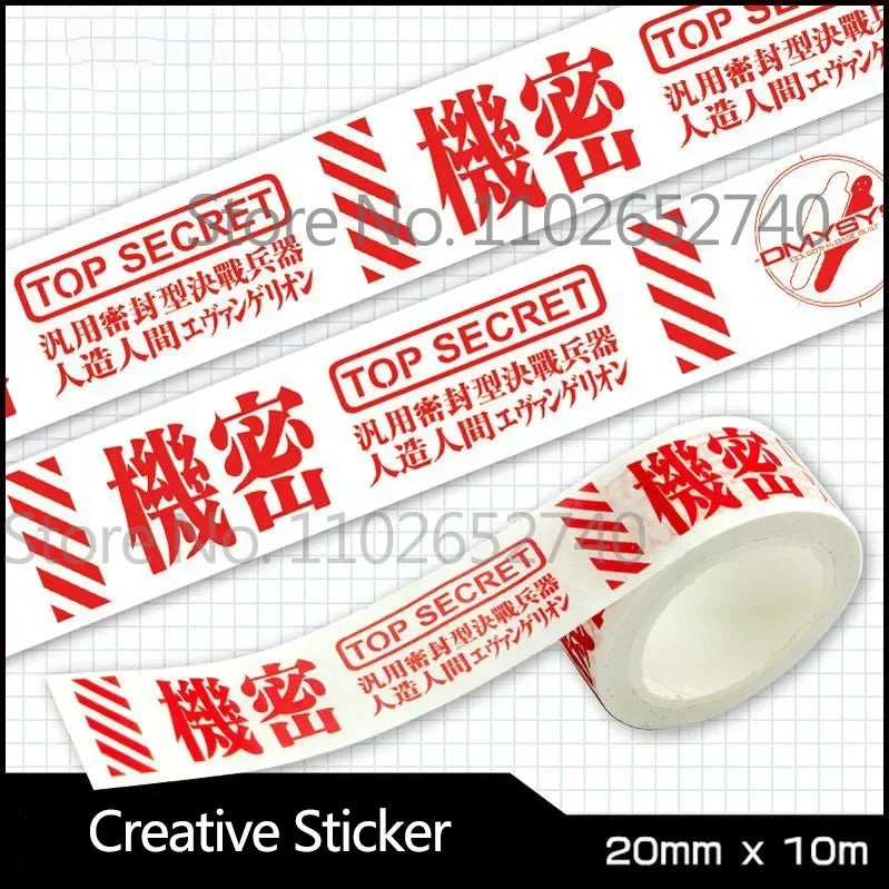 6 Styles Anime Anime Figure Asuka Langley DIY Cartoon Sticker Tape Children's Scrapbook Sticker Toys Anime Peripheral