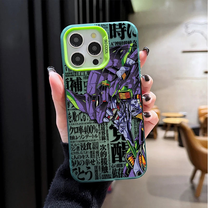 Cool e-evangelions Hard Phone Case for iPhone 17 16 15 14 13 12 11 Pro Max Plus 17 Air 16E X XR XS Max Shockproof Cover