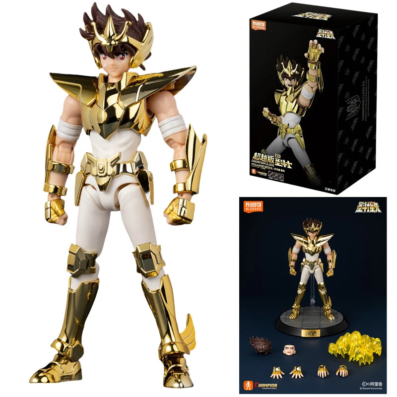 BLOKEES Original Saint Seiya Andromeda Shun PISCES APHRODITE VIRGO SHAKA CHAMPION CLASS Action Figure Assembly Model Toys Gift